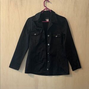 Sissy Boy Women's Black button down shirt/ jacket. Sized 8